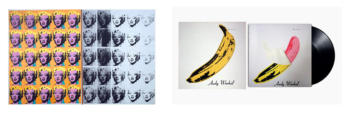Marily Diptych ve The Banana, Andy Warhol