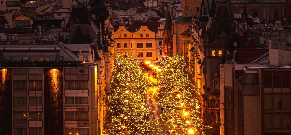 Old Town Square Noel Pazarı - Prag, Çek Cumhuriyeti