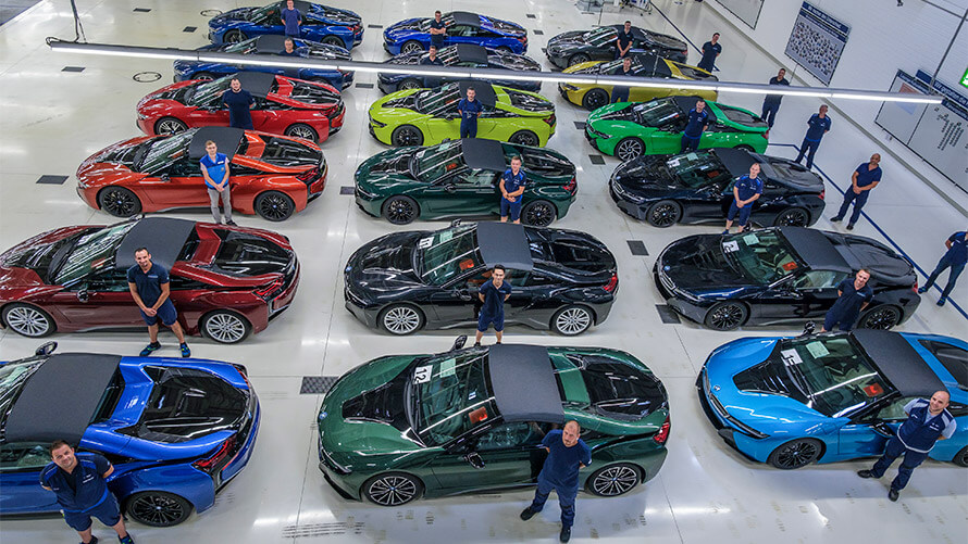 Üretilen son BMW i8 Roadster’lar - BMW Group Plant Leipzig Üretilen son BMW i8 Roadster’lar - BMW Group Plant Leipzig