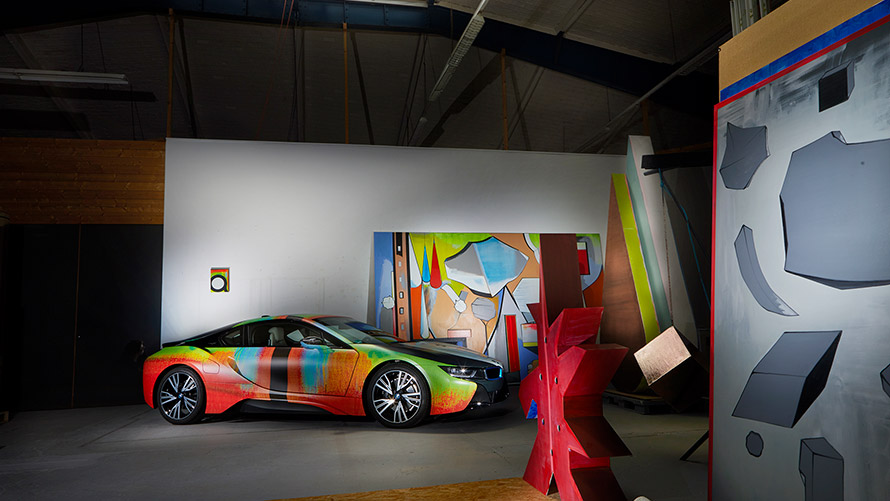 Ressam-heykeltraş Thomas Scheibitz’in BMW i8 tasarımı